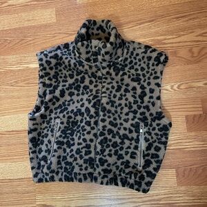 Abercrombie & Fitch Leopard Print Vest
